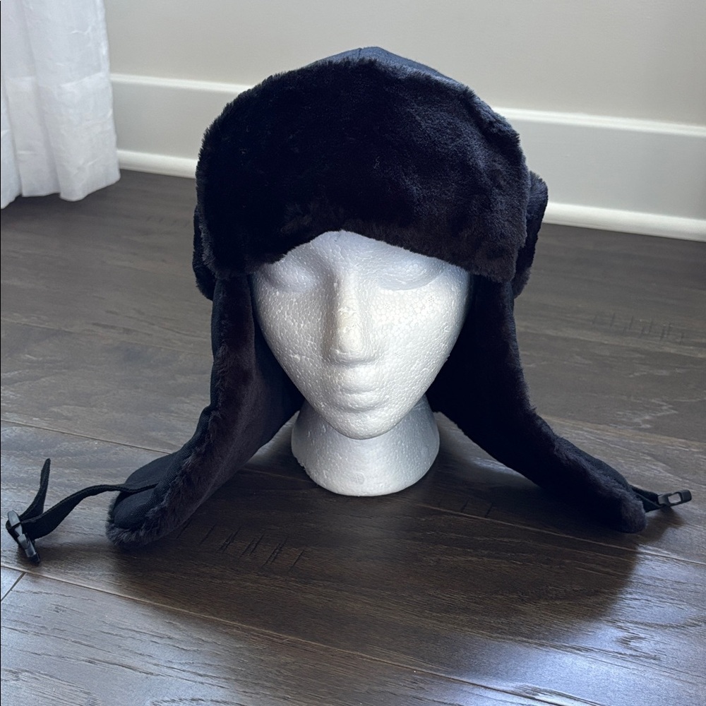 Hot Shot Insulated trapper hat/earflap,quilt lined,velvet faux fur,adjust